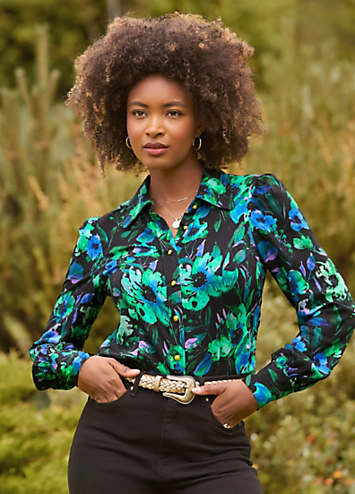 【CARAME】vintage floral print ブラウス 4Y Joe-Browns-Vintage-Floral-