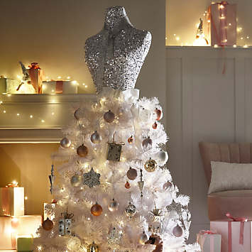 Kaleidoscope 4ft 7in Silver Mannequin Tree | Freemans