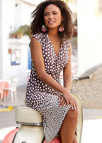 LASCANA Polka Dot Print Dress | Freemans