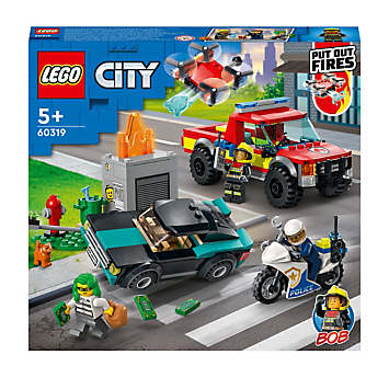 LEGO® City Fire Rescue & Police Chase Truck Set 60319 by LEGO City ...