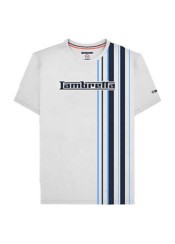 Lambretta T-Shirt Uomo Con Pannelli Color Block – 100% Cotone, Girocollo, Maniche Corte – Stile Estivo Casual Con Logo Ricamato - 2