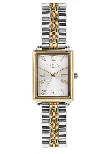 Lipsy Silver And Gold Bracelet Ladies Watch With Silver Dial