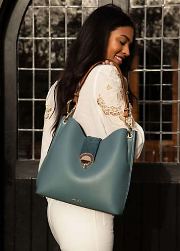 ALEXI HOBO TOTE AIRFORCE BLUE/TAN