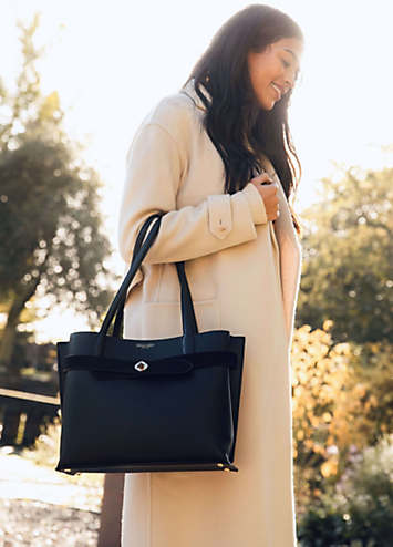 ORIANA LAPTOP TOTE BLACK ORIANA LAPTOP TOTE BLACK