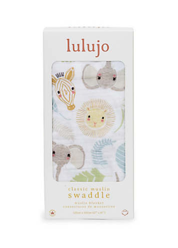 muslin swaddle safari jungle