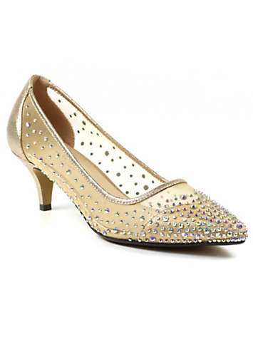 Gema Jeweled Kitten Heel