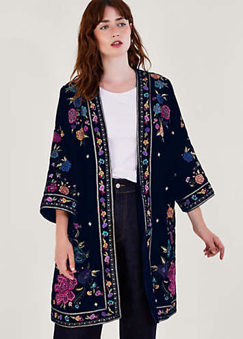 Monsoon Freya Embroidered Kimono | Freemans