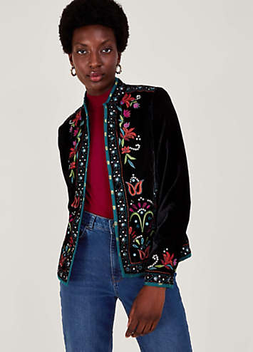 【MIRROR STOKE】EMBROIDERY JACKET Amazon.com: Men Silver Mirror Jacket Shiny Causal Coat Stage