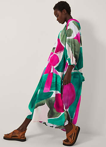 Monsoon Miley Colour Block Midi Dress Freemans