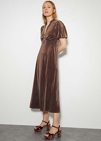 Monsoon velvet dress best sale