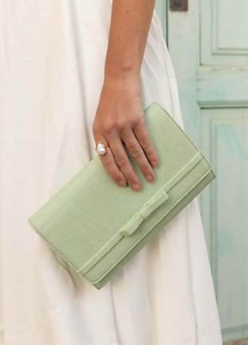 The Tulum Bow-Detail Clutch