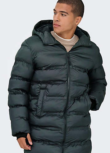 Only & Sons Erkek ONSMELVIN LIFE PUFFER COAT OTW VD Mont Gündelik - Fiyat