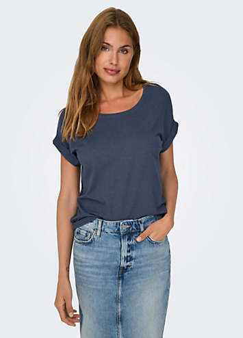 Only Short Sleeve Round Neck T-Shirt | Freemans