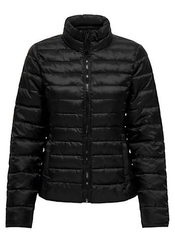 Only Stand-Up Collar Quilted Jacket | Freemans