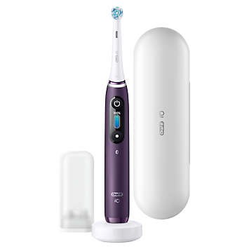 Oral B iO8 Electric Toothbrush with Travel Case - Violet by
