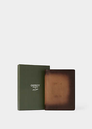 Osprey London The Hand Burnished Cognac Leather Passport Holder