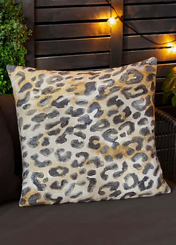 Cuscino Decorativo Paoletti Con Ghepardo Nella Foresta - 30x50 Cm, Oro, Velluto Poliestere, Con Imbottitura Inclusa