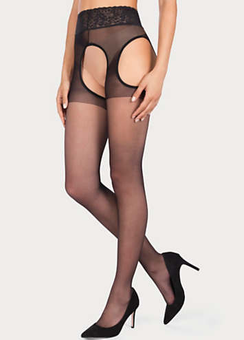 Micro Net Strappy Crotchless Tights – Model Express Vancouver
