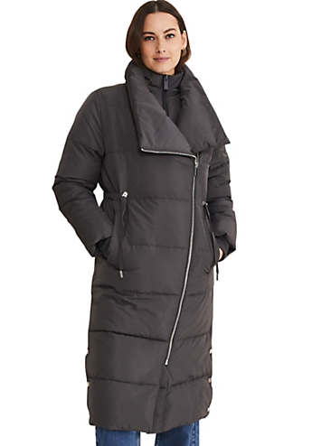 Asymmetric on sale padded coat