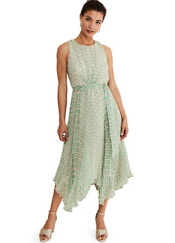 ワンピース theredthread S oval pleats dress Phase-Eight-Vanya-Pleated-