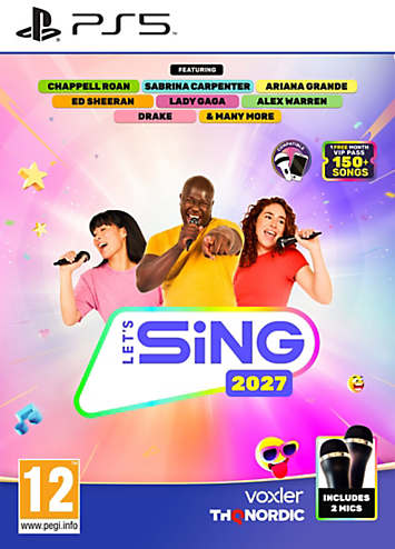 PlayStation 5 Let’s Sing 2027 - 2 Mic Bundle (12+) | Freemans