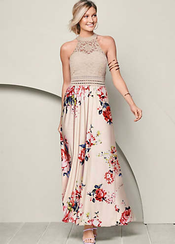 Posy Print Maxi Dress by bonprix | Freemans
