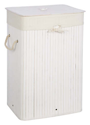 Premier Housewares Kankyo Bamboe vierkante wasmand, donkerbruin, 35 x 35 x 50 cm
