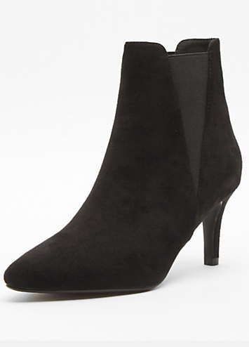 Quiz block clearance heel ankle boots