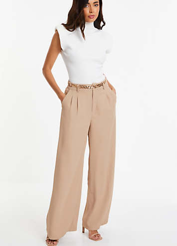 Quiz high best sale waisted trousers