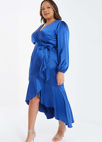 Quiz batwing belted midi hot sale dress