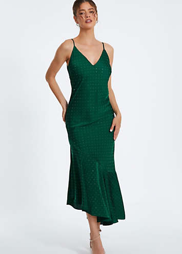 green quiz dress Mrs. Claus Green Velvet Dress