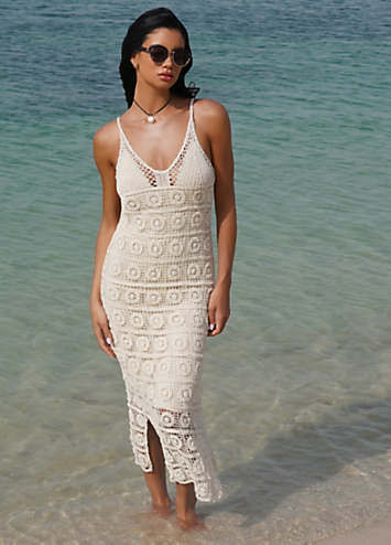 chinese dress ladies The Kiara Dress in White Chantilly Lace 4 / White Chantilly Lace