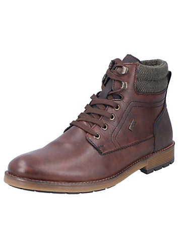 Rieker Stivali Classici Uomo Autunno/Inverno - Sintetici E Tessuto, Chiusura Con Lacci, Modello B1343 - 6
