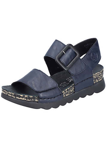 Sandali Rieker 67853-14 Blu scuro