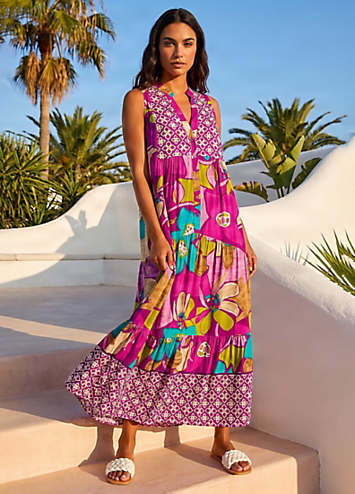 floral smock maxi dress Karlie Big Floral Smock Maxi Dress Maren + Main Boutique