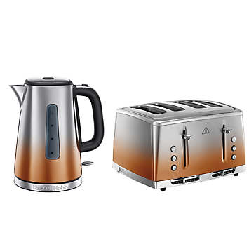 Russell Hobbs Eclipse Kettle Toaster Copper Freemans