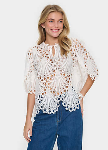 【完売品】Fionna Lace Blouse herlipto Saint-Tropez-Jillianna-SZ-