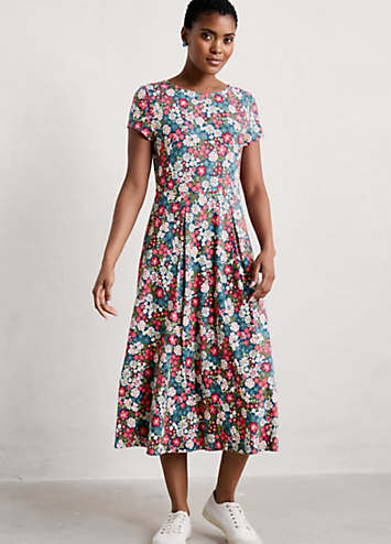 Seasalt Cornwall Multi Wild Bouquet Jersey Midi Dress | Freemans