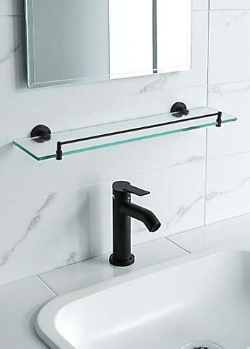 Showerdrape Modernity 500mm Stainless Wall Mounted Frosted Glass Vanity ...