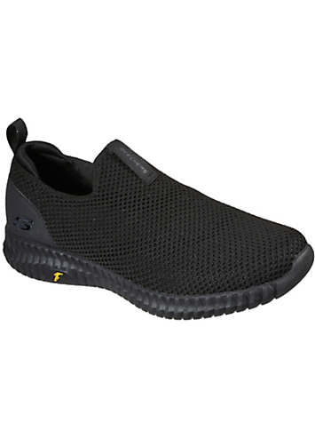 Skechers Black Goodyear Knit Stretch Fit Slip On Trainers Freemans