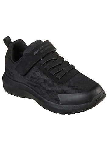 Skechers junior boys dynamight online day school trainers black