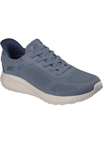 Skechers Grey Bobs Sport Squad Chaos Solid Step Shoes | Freemans