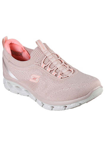 Skechers Light Pink Stretch Fit Bungee Air Cooled Memory Foam Pumps Freemans