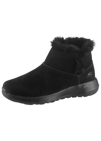 on the go joy bundle up suede boots by skechers