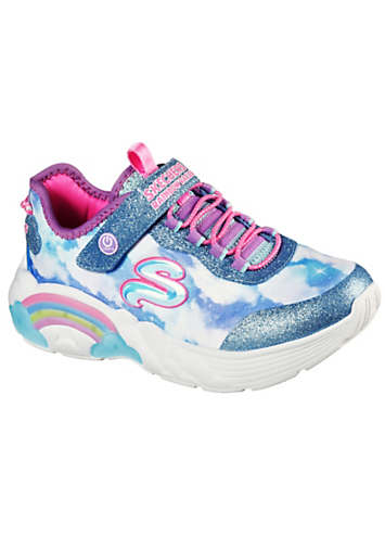 Skechers Rainbow Racer Trainers Blue Freemans