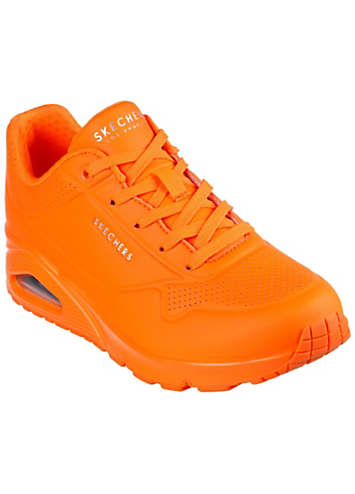Classic Skechers Uno Night Sneakers UK3.5 Neon Green BT001