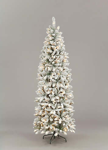 Snowtime 5ft - 7ft Pre-Lit Snowshoe Slim Artificial Christmas Tree | Freemans