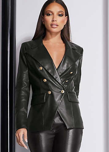 star julien macdonald black coat