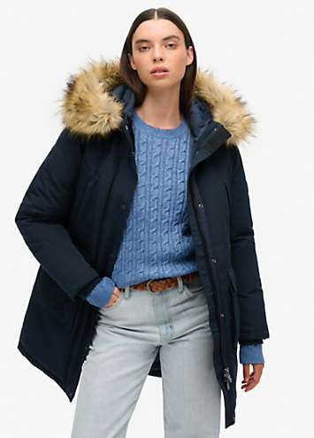 Superdry Everest Faux Fur Parka Jacket Freemans