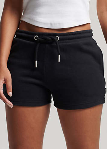 Superdry Damen Vintage Logo Emb Jersey Shorts – Lässige Jerseyshorts Mit Aufgesticktem Logo